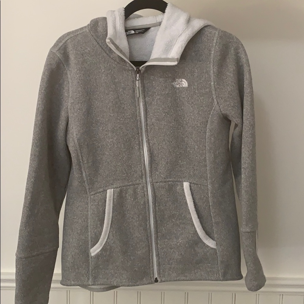 North face fuzzy jacket